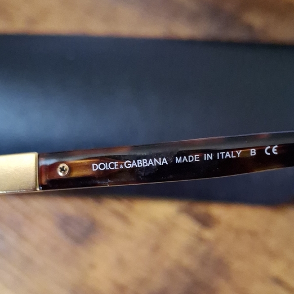 Dolce & Gabbana Glossy Black Cat-Eye Glasses - Picture 2 of 3